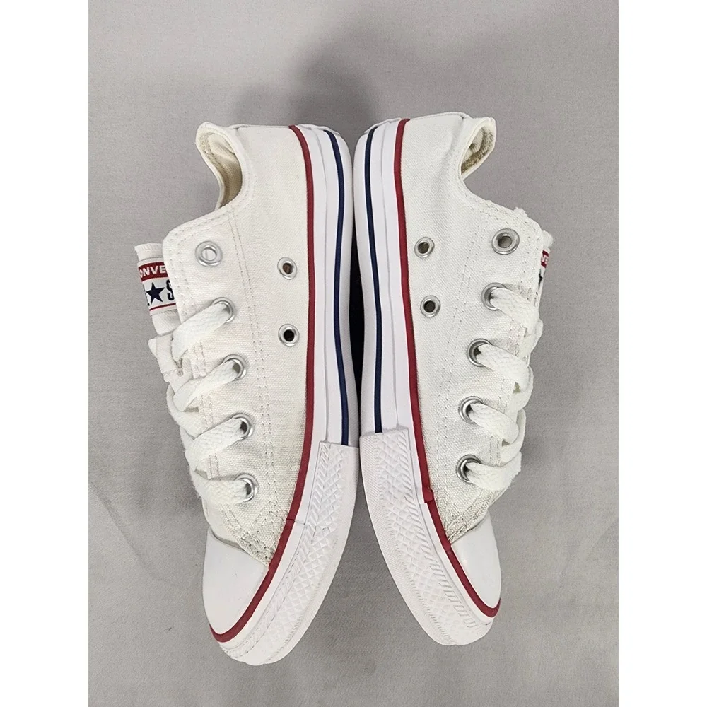 Converse Chuck Taylor All Star Low Top White Canvas Youth Sneakers 3J256 Size 2